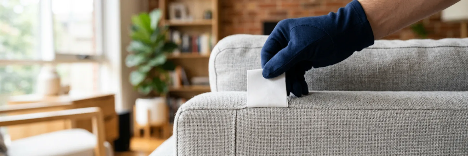 Fast drying upholstery cleaning for living room furniture